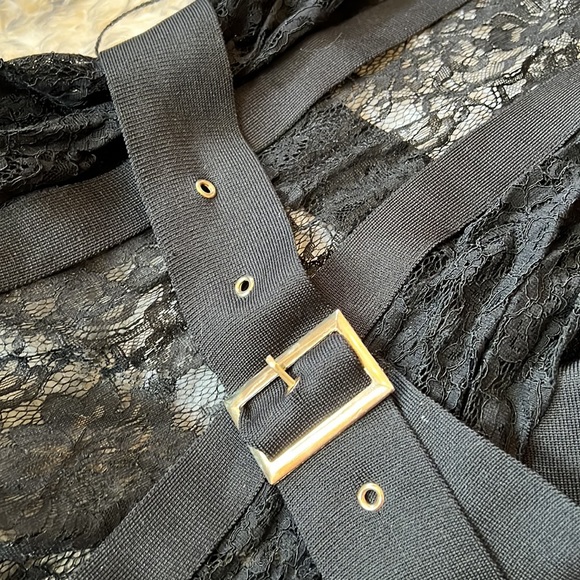 Lace cardigan with belt - Picture 4 of 4